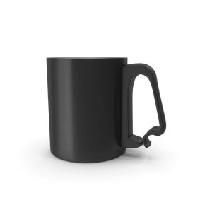 Black Aluminium Cup
